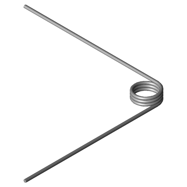CAD obrázek Zkrutné pružiny T-16121R