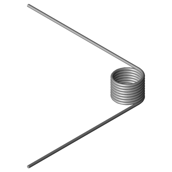 CAD obrázek Zkrutné pružiny T-16145R