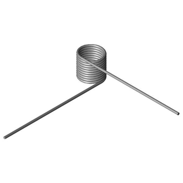 CAD obrázek Zkrutné pružiny T-16147R