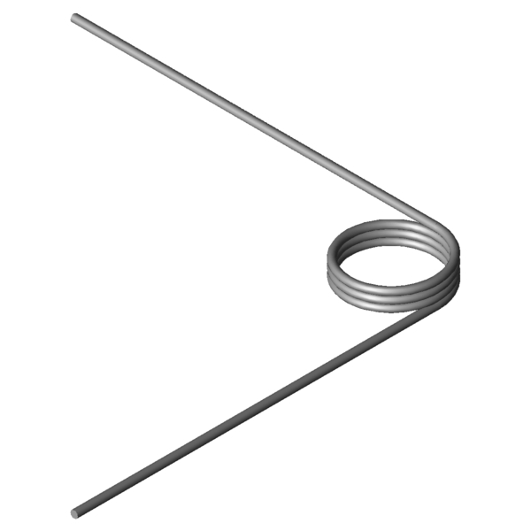 CAD obrázek Zkrutné pružiny T-16161R
