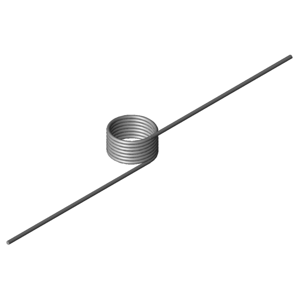 CAD obrázek Zkrutné pružiny T-16164R