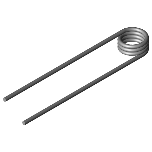CAD obrázek Zkrutné pružiny T-16706R