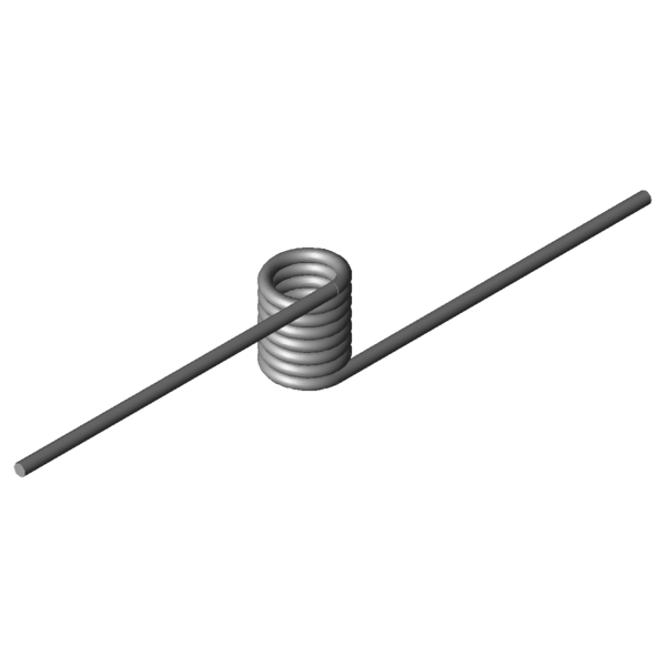Immagine CAD Molle a torsione T-16908L