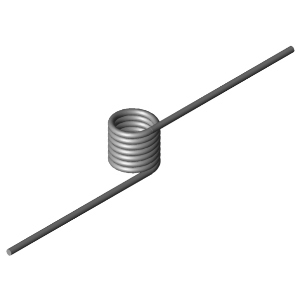 Immagine CAD Molle a torsione T-16918R