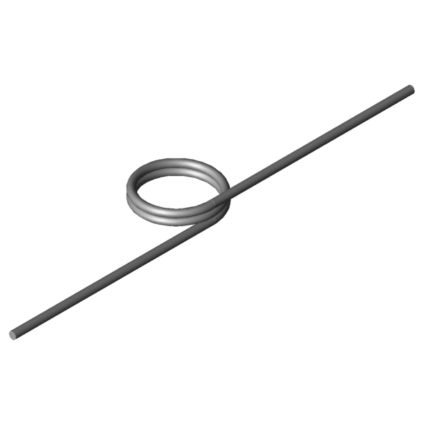 Immagine CAD Molle a torsione T-16930R