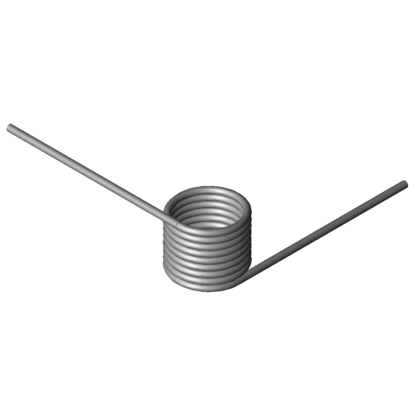Immagine CAD Molle a torsione T-16939L