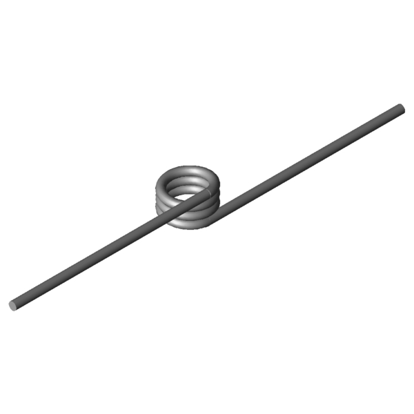 Immagine CAD Molle a torsione T-17004L