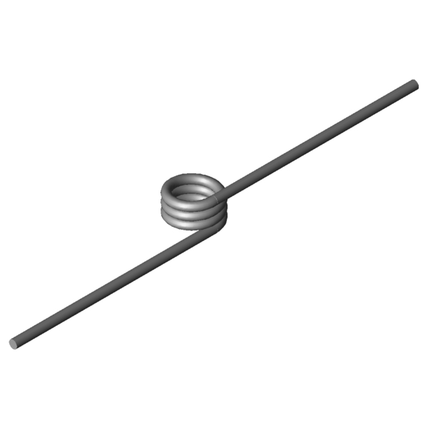 Immagine CAD Molle a torsione T-17004R