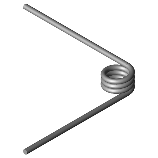 Immagine CAD Molle a torsione T-17005R