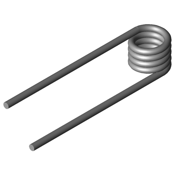 Immagine CAD Molle a torsione T-17006R