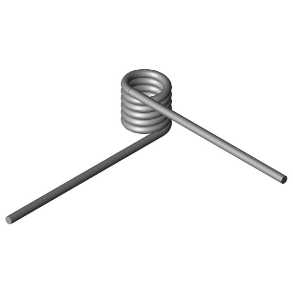 Immagine CAD Molle a torsione T-17007R