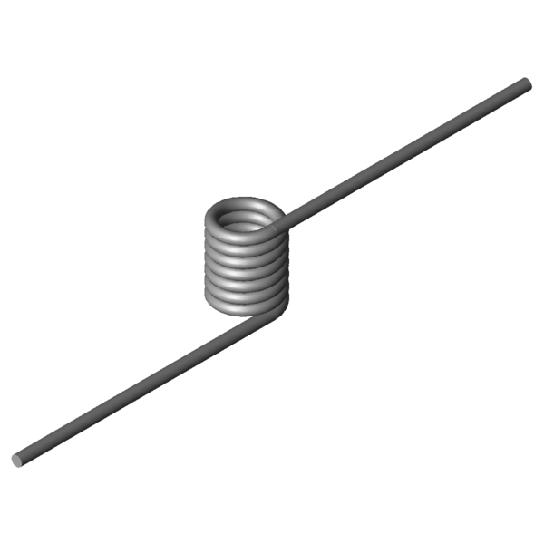 Immagine CAD Molle a torsione T-17008R