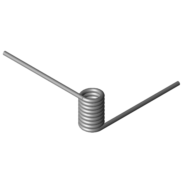 Immagine CAD Molle a torsione T-17009L