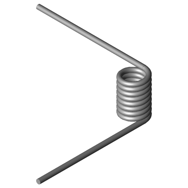 Immagine CAD Molle a torsione T-17009R