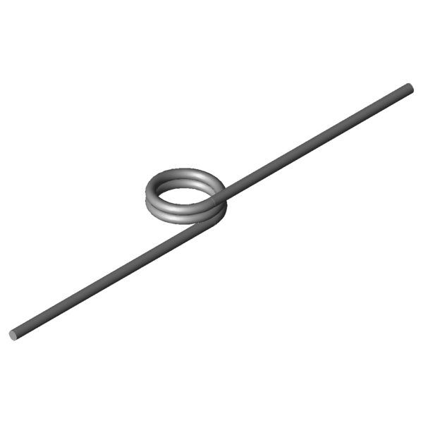 Immagine CAD Molle a torsione T-17010R