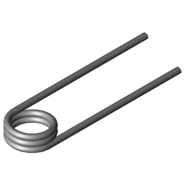Immagine CAD Molle a torsione T-17012L