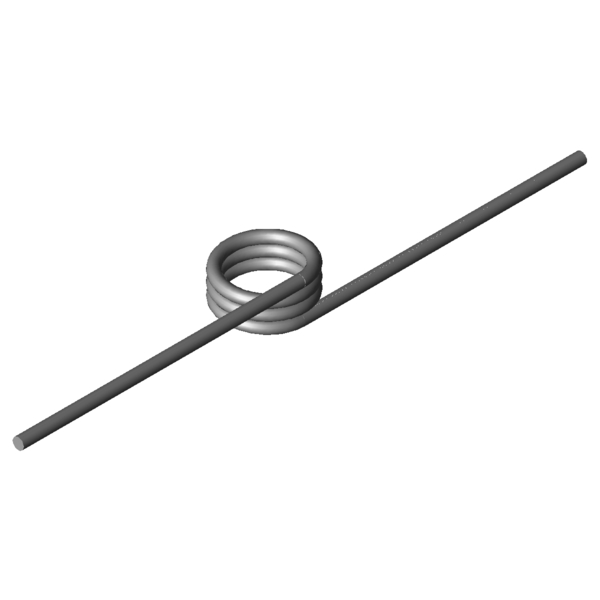 Immagine CAD Molle a torsione T-17014L