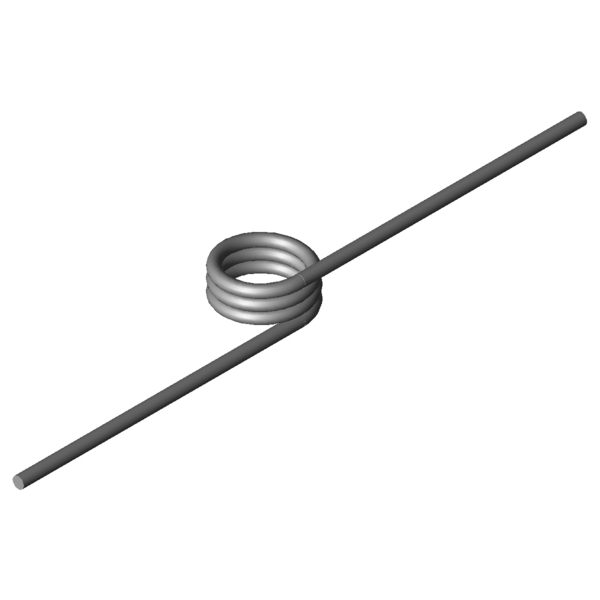 Immagine CAD Molle a torsione T-17014R