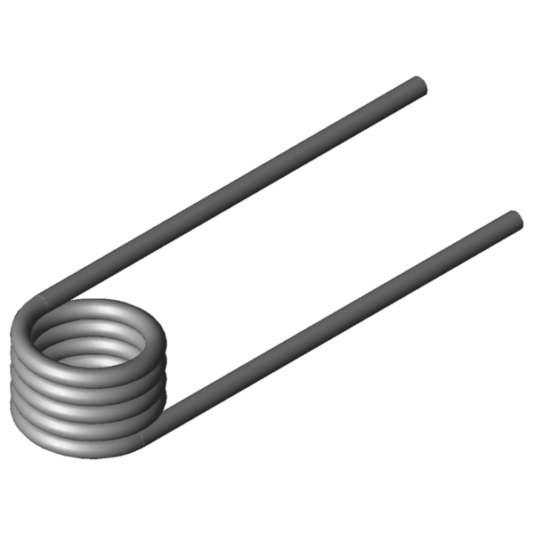 Immagine CAD Molle a torsione T-17016L