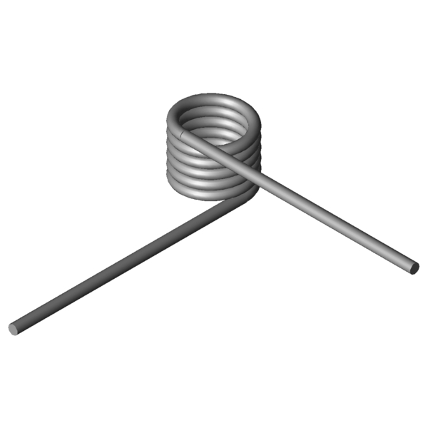 Immagine CAD Molle a torsione T-17017R