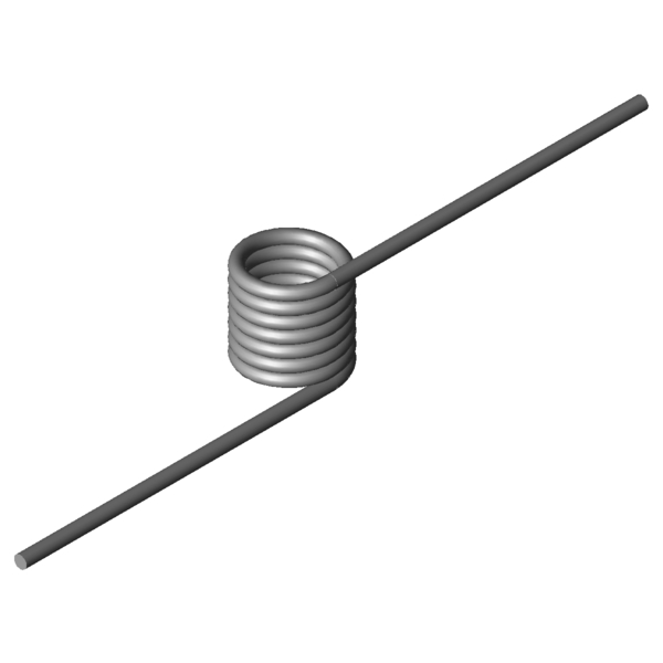 Immagine CAD Molle a torsione T-17018R