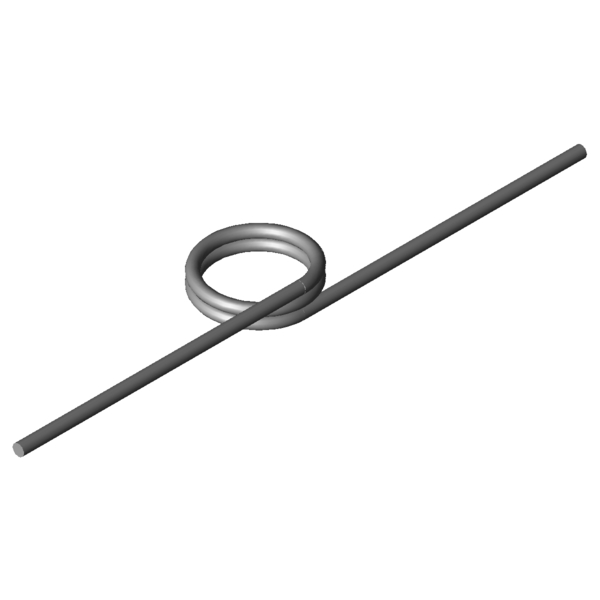 Immagine CAD Molle a torsione T-17020L
