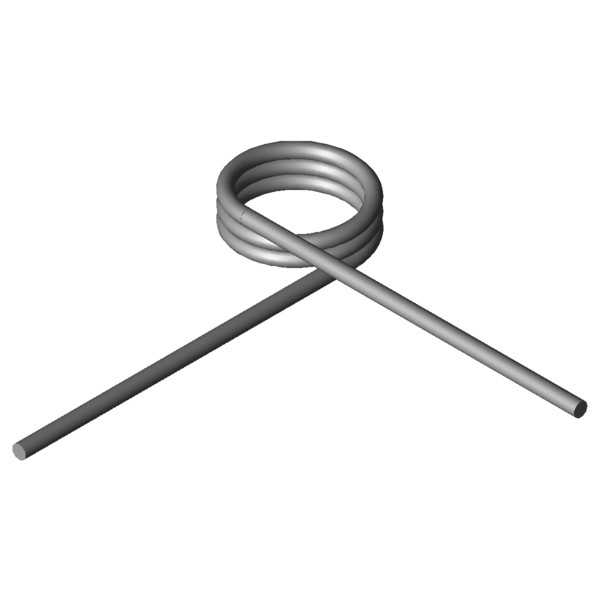 Immagine CAD Molle a torsione T-17023R