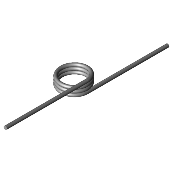 Immagine CAD Molle a torsione T-17024L