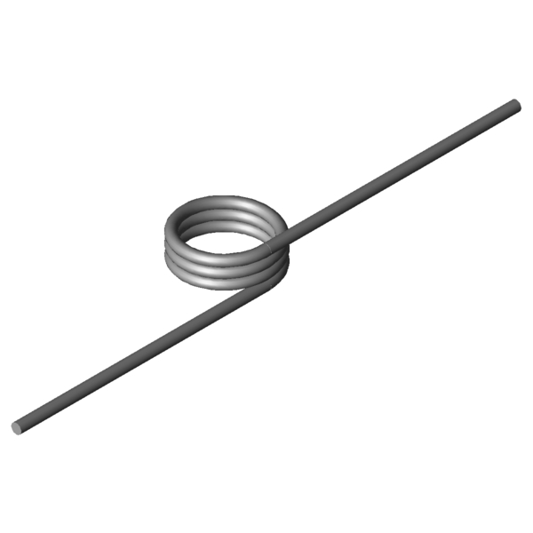 Immagine CAD Molle a torsione T-17024R
