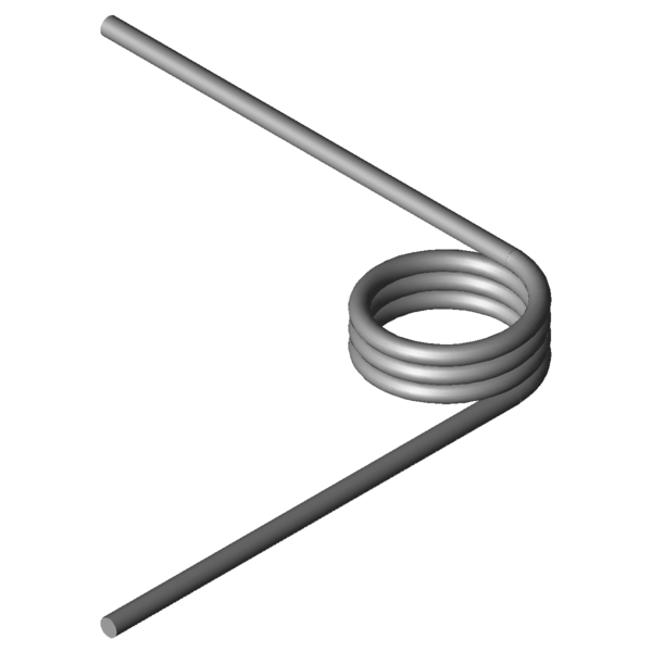 Immagine CAD Molle a torsione T-17025R