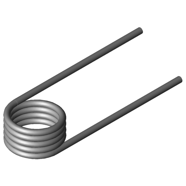 Immagine CAD Molle a torsione T-17026L