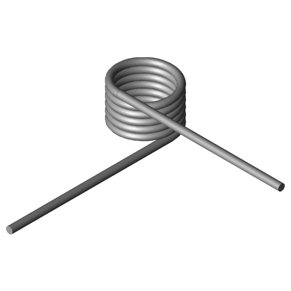 Immagine CAD Molle a torsione T-17027R