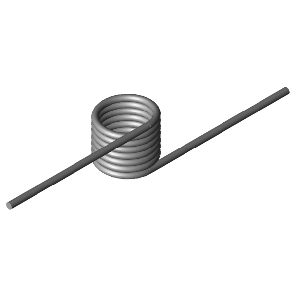 Immagine CAD Molle a torsione T-17028L