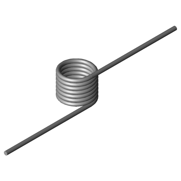 Immagine CAD Molle a torsione T-17028R