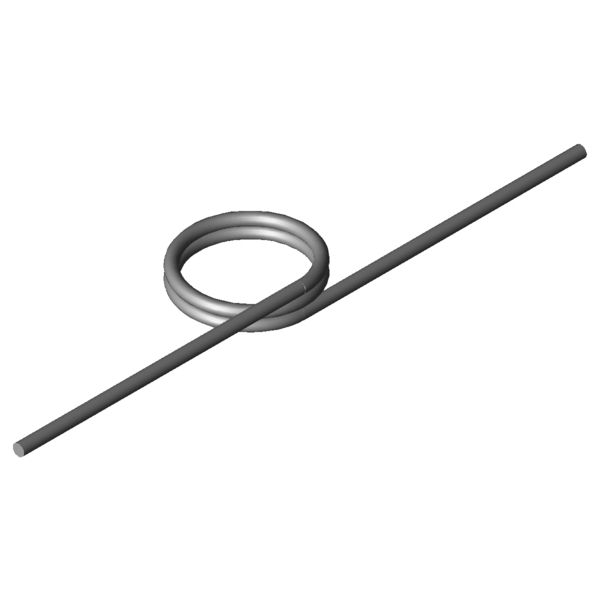 Immagine CAD Molle a torsione T-17030L