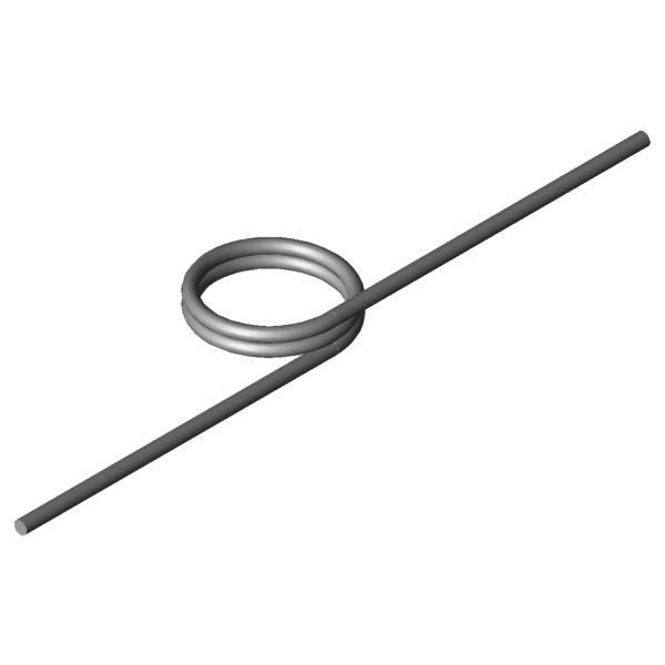 Immagine CAD Molle a torsione T-17030R