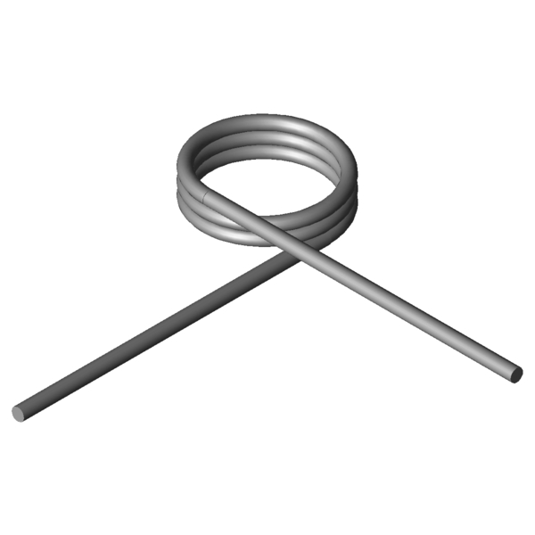 Immagine CAD Molle a torsione T-17033R