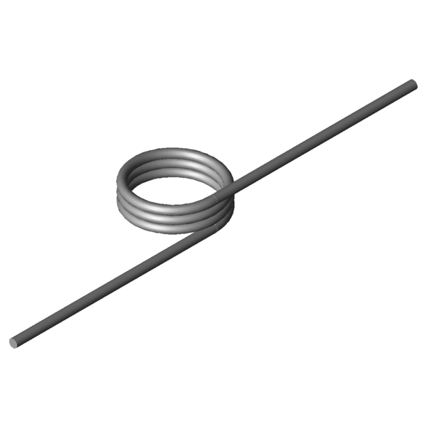 Immagine CAD Molle a torsione T-17034R