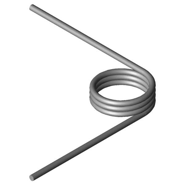 CAD obrázek Zkrutné pružiny T-17035R