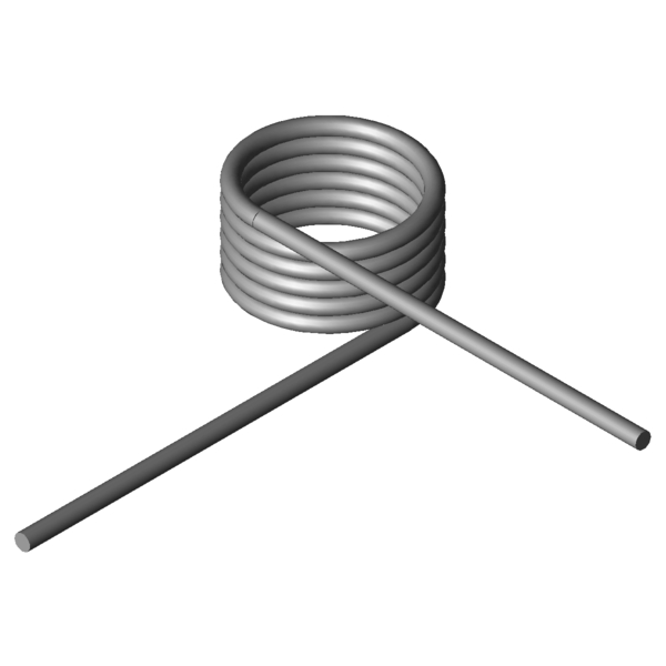 Immagine CAD Molle a torsione T-17037R
