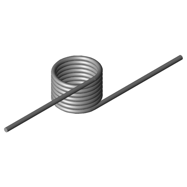 Immagine CAD Molle a torsione T-17038L