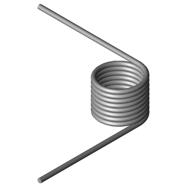 Immagine CAD Molle a torsione T-17039R