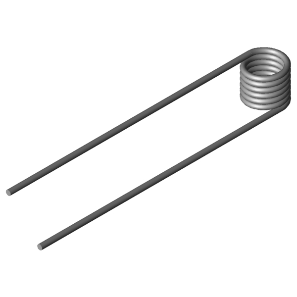 CAD obrázek Zkrutné pružiny T-18410R
