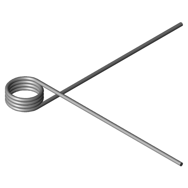 Immagine CAD Molle a torsione T-18432L