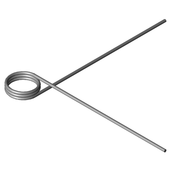 Immagine CAD Molle a torsione T-18453L