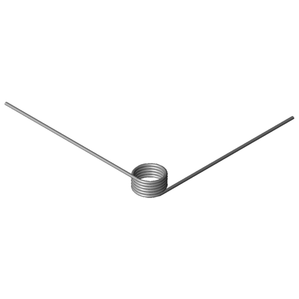 Immagine CAD Molle a torsione T-18459L