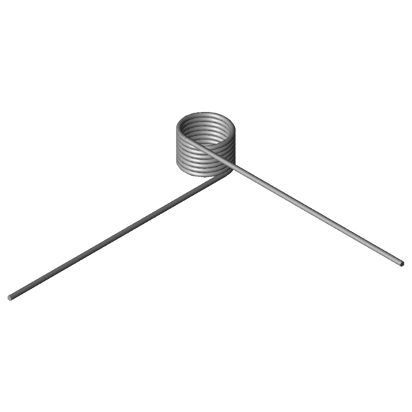 Immagine CAD Molle a torsione T-18461R