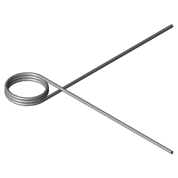 Immagine CAD Molle a torsione T-18479L