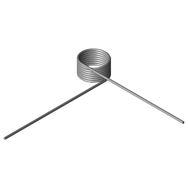 Immagine CAD Molle a torsione T-18487R