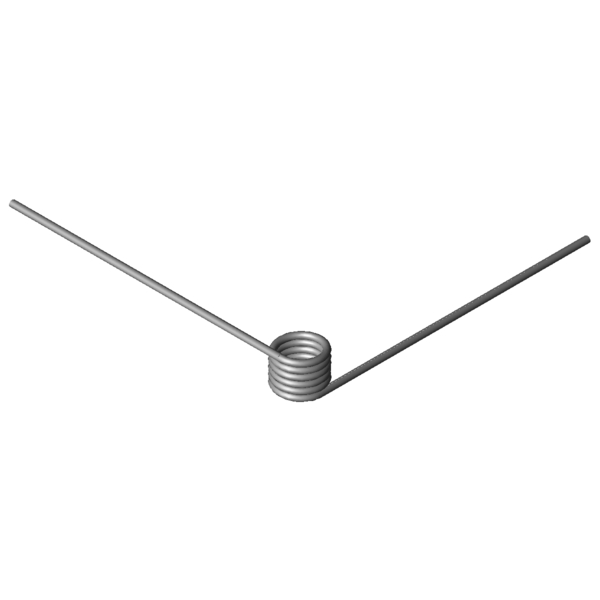 Immagine CAD Molle a torsione T-18509L